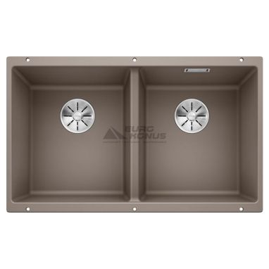 BLANCO Мойка под столешницу для кухни SUBLINE 350/350-U без крыла серый беж (523581)